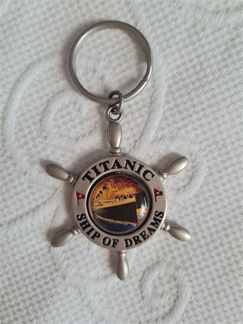 Titanic Keychain Ship Wheel Nautical Wheel Titanic Ship Of Dreams