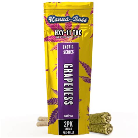 Kanna Boss Exotic Series Pre Rolls 2g 2pk D8 Gas Best Delta 8