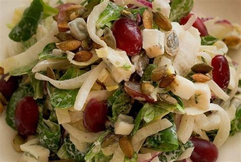 Witlofsalade Met Appel Blauwe Druiven En Gorgonzola Kookpassie Willy