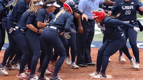 USA walks off on Japan, earns advantage in gold medal softball game | NBC Olympics