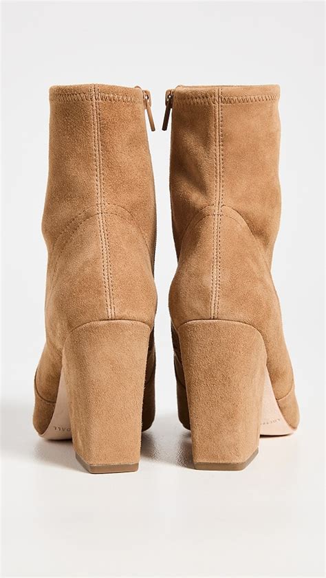 Loeffler Randall Isla Slim Ankle Bootie With Chunky Heel Shopbop