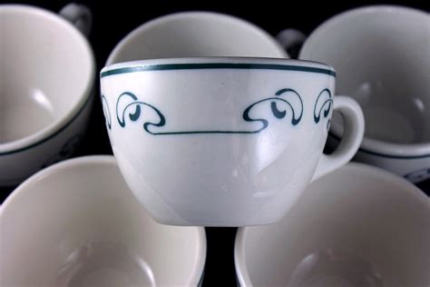 Coffee Cups, Teacups, Syracuse China, Set of 6, Restaurant Grade, White ...