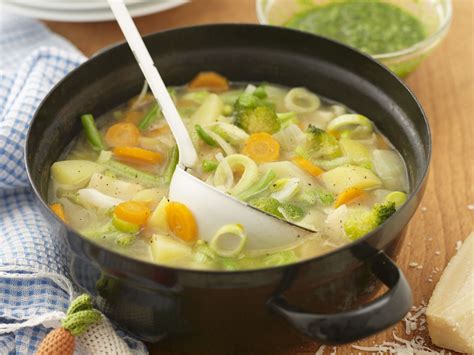 Bunte Gem Sesuppe Mit K Se Rezept Eat Smarter