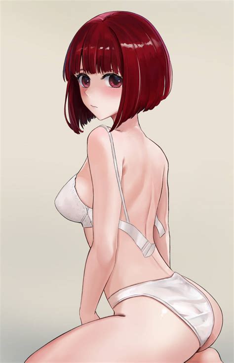 Rule 34 Arima Kana Ass Bare Back Bare Shoulders Blunt Bangs Blush Bob