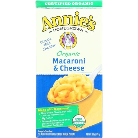 Annies Homegrown Macaroni And Cheese Organic Classic 6 Oz Case