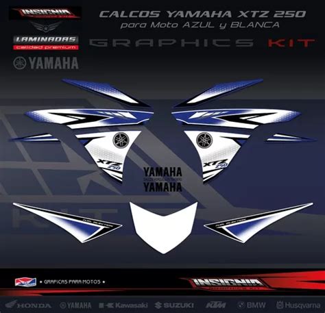 Calcos Yamaha Xtz 250 2012 Laminadas Insignia Calcos