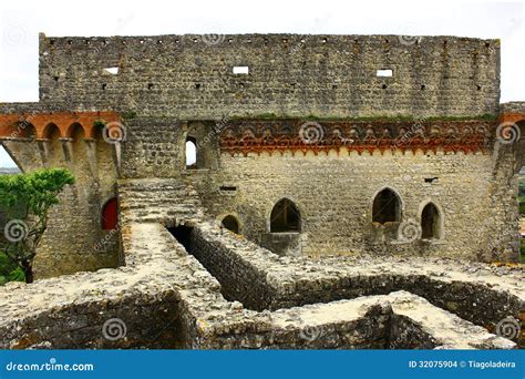 Castle, Porto De Mos, Portugal Stock Photo - Image of arrow, fort: 32075904