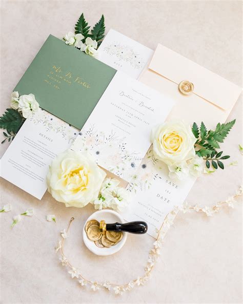 Floral Wedding Invitation Inspiration — Olive & Millicent