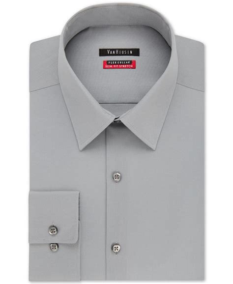 Van Heusen Mens Slim Fit Flex Collar Stretch Solid Dress Shirt Macys