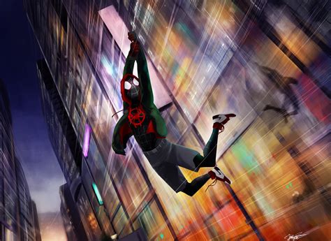 Spiderman Miles Morales Digital Artwork Wallpaper HD Superheroes