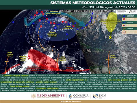 CONAGUA Clima on Twitter Pronóstico Meteorológico General de las 06