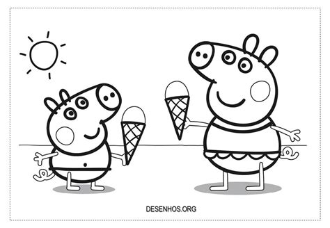 Desenhos Da Peppa Pig Para Colorir E Imprimir