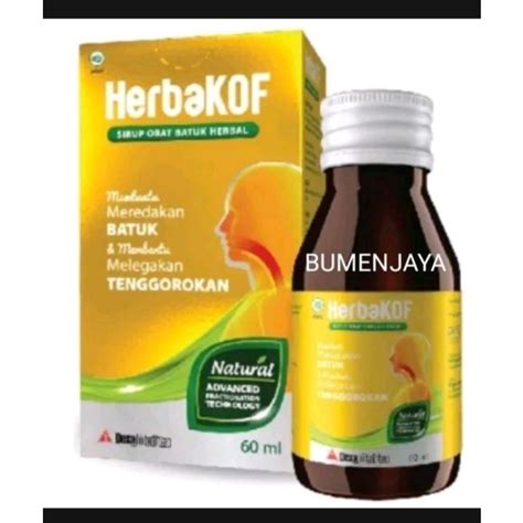 Jual Herbakof Obat Batuk Herbal Ml Shopee Indonesia