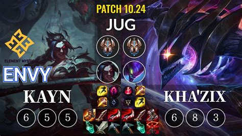 EM Envy Kayn Vs Kha Zix Jungle KR Patch 10 24 YouTube