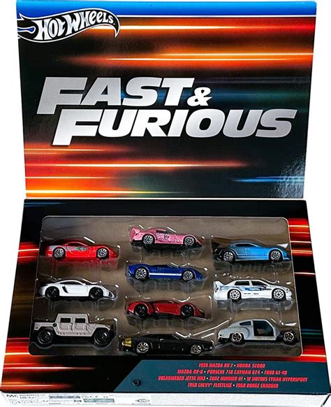 Hot Wheels Fast Furious Car Box Set Loose