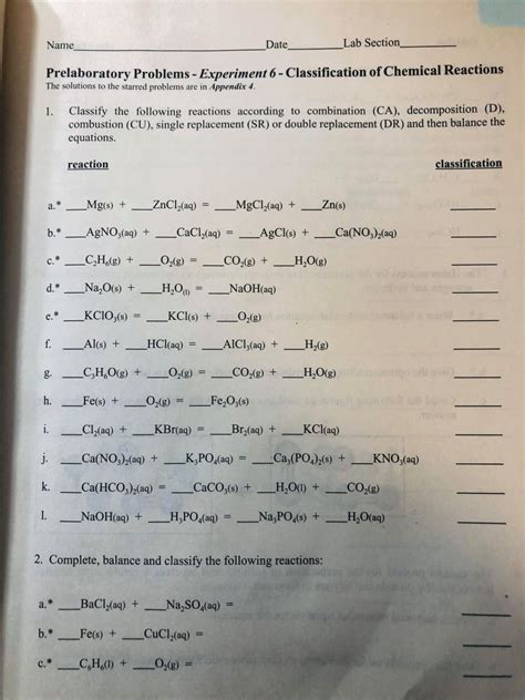 Solved Name Date Lab Section Prelaboratory Problems Chegg