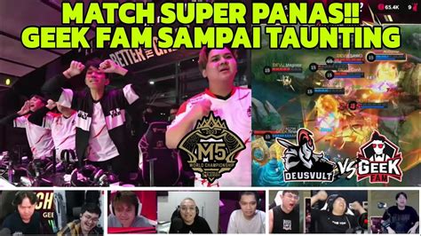 Reaksi Streamer Lihat Semua Pemain Geek Fam Taunting Di M World