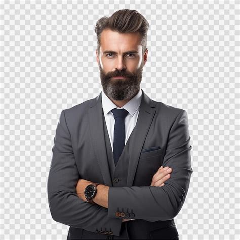 Premium Psd A Smart Businessman Isolated On Transparent Background