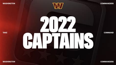 Washington Commanders announce captains for 2022 season