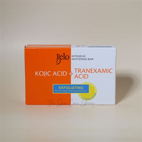 belo essentials kojic acid tranexamic acid exfoliating soap