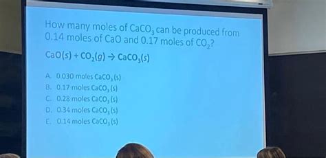 Solved How Many Moles Of Caco Can Be Produced From Chegg