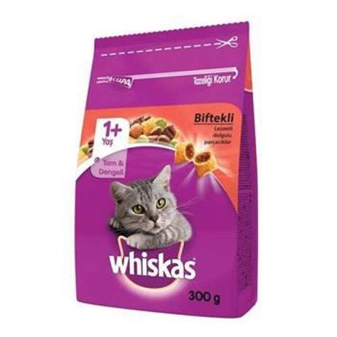 Whiskas Biftekli ve Havuçlu Yetişkin Kedi Maması 300 Gr