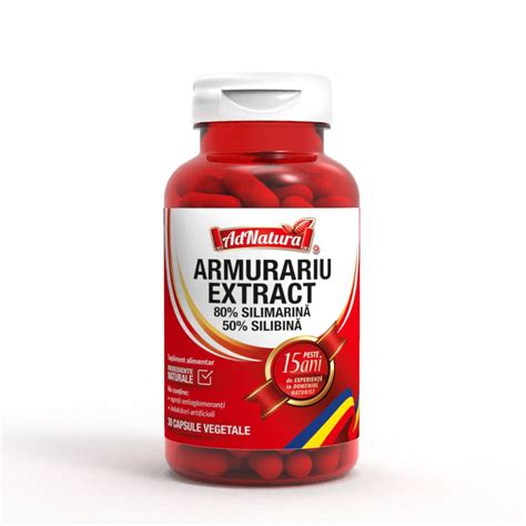 Armurariu Extract 80 SilimarinĂ 50 SilibinĂ Adnaturaro Sursa Ta