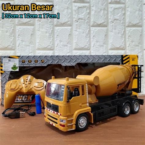 Jual Mobil Truk Molen Remote Kontrol RC Truck Mixer Besar Remot Control