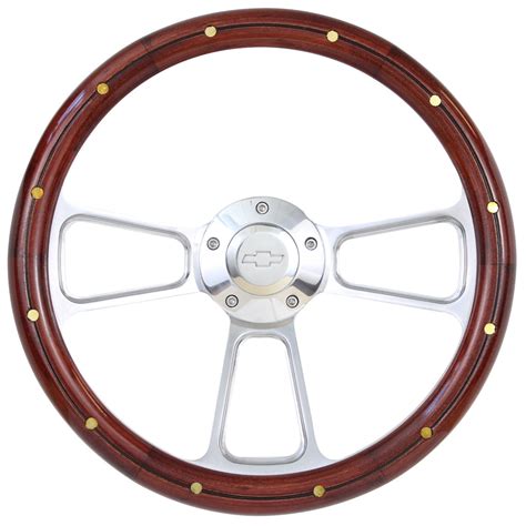 Wood Steering Wheel For 1964 1965 Chevy Chevelle El Camino W Ididit Column