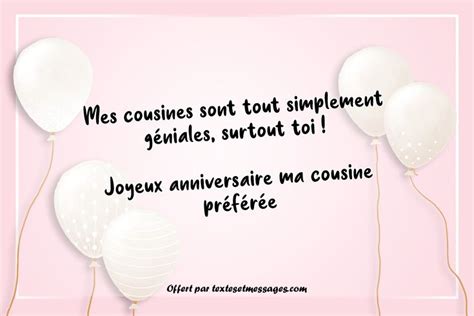 Textes Et Messages Anniversaire Cousine Texte Joyeux Anniversaire Ma