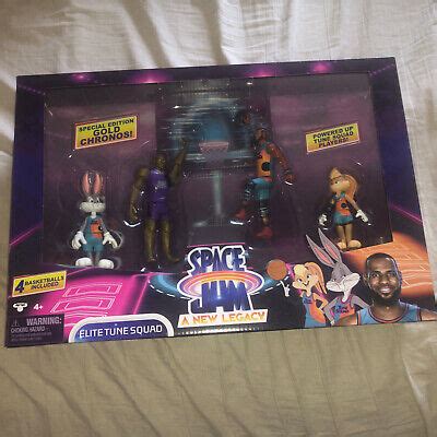 Space Jam A New Legacy Elite Tune Squad Action Figure 4 Pack Gold