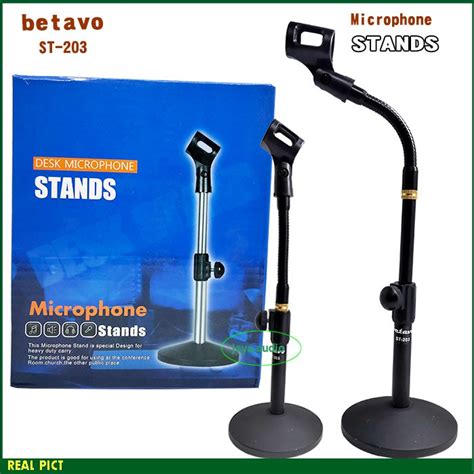 Jual Stand Mik BETAVO ST 203 Tiang Micropone Pendek Body Besi Table