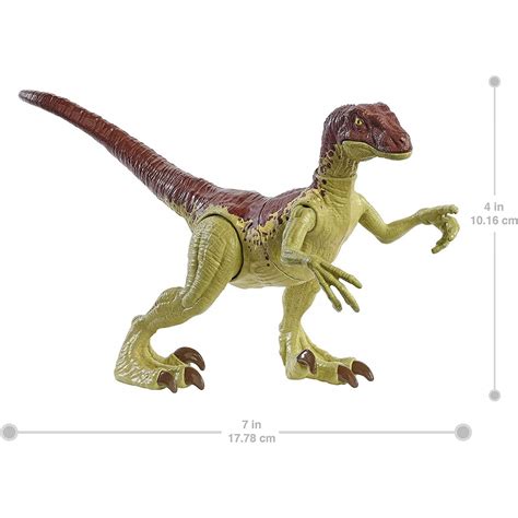 Mattel Jurassic World Βασικές Φιγούρες Δεινοσαύρων Με Σπαστά Μέλη Velociraptor Gwn31 Gwn32