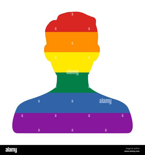 Icône d avatar LGBT Symbole de fierté humaine Illustration