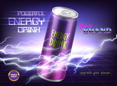 Promotion Banner Of Powerful Energy Drink Aluminum Can With Carbonated