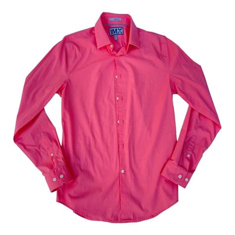 Express Shirts Express Mens Mx Limited Edition Pink Color Fitted