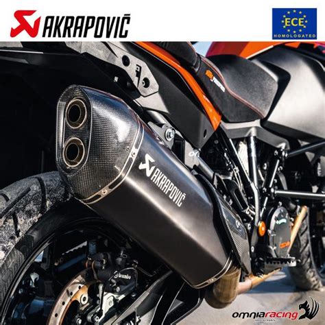 Akrapovic Exhaust Approved Black Titanium Slip On Ktm 1290 Super