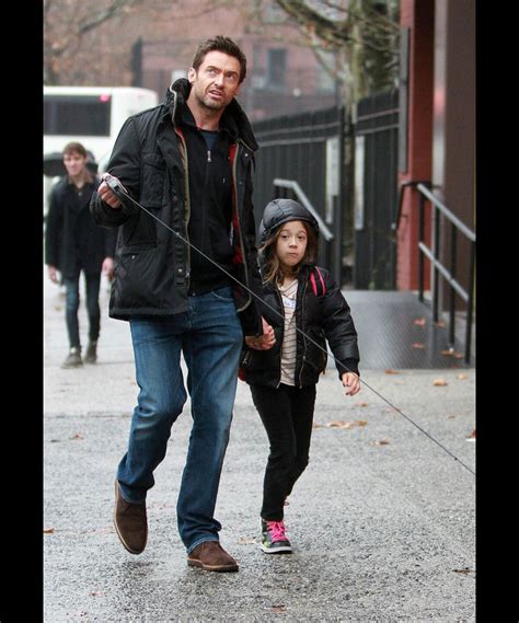 Photo Hugh Jackman Est All Chercher Sa Jeune Fille Ava La Sortie