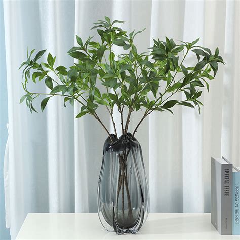 Sunjoy Tech Fake Green Leaves Realistic Decorative Plastic Artificial ...