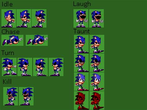 Pcsonic Sonicexe Remake Early Sprites By Damixguin On Newgrounds