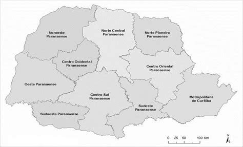 Mapa Das Mesorregiões Paranaenses Download Scientific Diagram