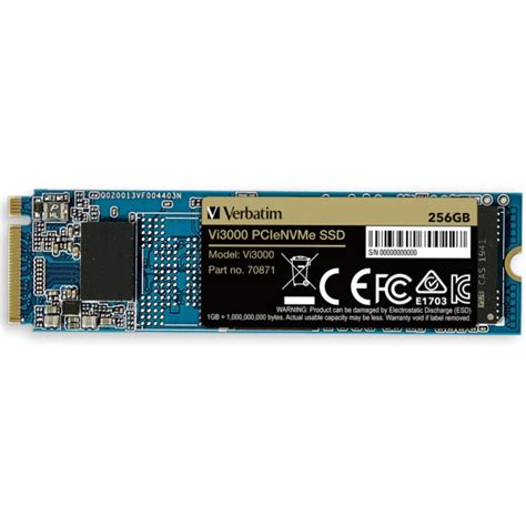 Solid State Drive Ssd Verbatim Vi Gb Pcie Gen Nvme M