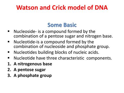 Watson and crick model of dna | PPTX