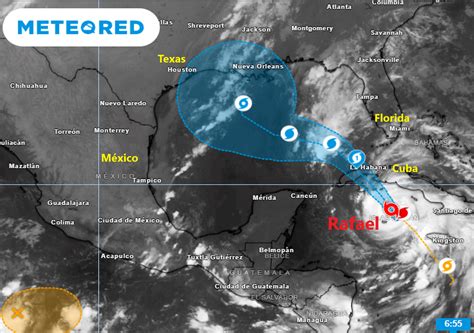 Se forma el huracán Rafael que se intensificará rápidamente hasta que
