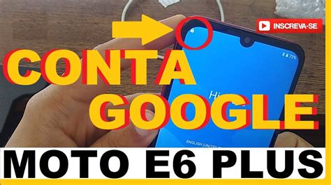 Desbloquear Conta Google Moto E Plus E Play E S Remover Conta