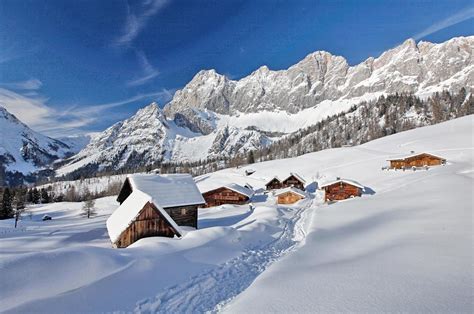 Winterurlaub, Pension Alpenglühn, Ramsau