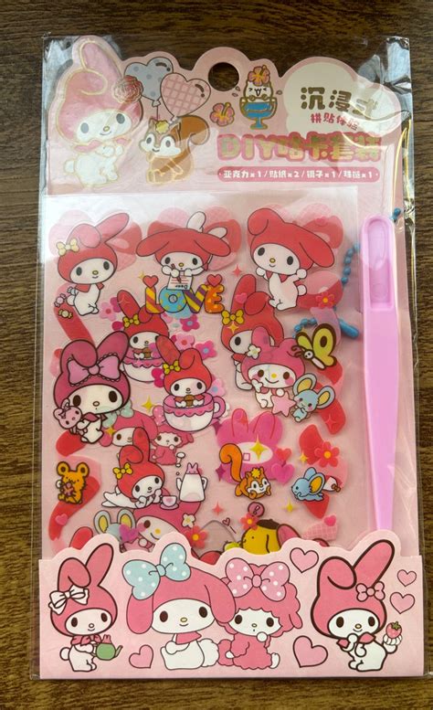 Adesivos Chaveiro Personalizavel Sanrio Planet Paper Papelaria