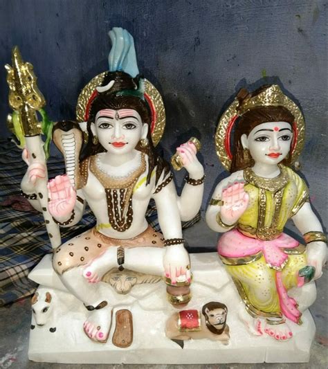 White Marble Shiv Parvati Statue Temple At Rs In Alwar Id