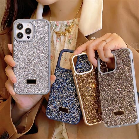 Funda De Tel Fono Con Purpurina Brillante Para IPhone 15 14 13 12 Pro