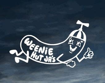 Weenie Hut Jr Car Decal - Etsy